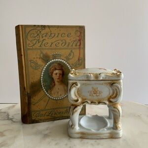 SOLD**Floral Tall Footed Box